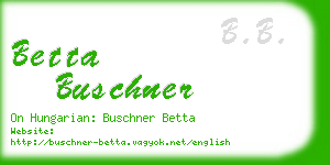 betta buschner business card